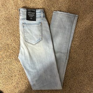 Monfrere Distressed Jeans Lightwash Size 30 x 32
